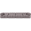 Meridian Furniture Orin Taupe Velvet Performance Fabric 4 pc. Modular Sofa