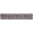 Meridian Furniture Orin Taupe Velvet Performance Fabric 4 pc. Modular Sofa