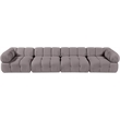 Meridian Furniture Orin Taupe Velvet Performance Fabric 4 pc. Modular Sofa