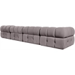 Meridian Furniture Orin Taupe Velvet Performance Fabric 4 pc. Modular Sofa