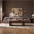 Meridian Furniture Orin Taupe Velvet Performance Fabric 4 pc. Modular Sofa