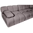 Meridian Furniture Orin Taupe Velvet Performance Fabric 4 pc. Modular Sofa