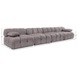Meridian Furniture Orin Taupe Velvet Performance Fabric 4 pc. Modular Sofa