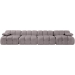 Meridian Furniture Orin Taupe Velvet Performance Fabric 4 pc. Modular Sofa