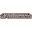 Meridian Furniture Orin Taupe Velvet Performance Fabric 5 pc. Modular Sofa