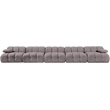 Meridian Furniture Orin Taupe Velvet Performance Fabric 5 pc. Modular Sofa