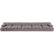 Meridian Furniture Orin Taupe Velvet Performance Fabric 5 pc. Modular Sofa