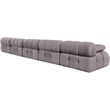 Meridian Furniture Orin Taupe Velvet Performance Fabric 5 pc. Modular Sofa