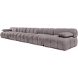 Meridian Furniture Orin Taupe Velvet Performance Fabric 5 pc. Modular Sofa