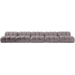 Meridian Furniture Orin Taupe Velvet Performance Fabric 5 pc. Modular Sofa