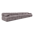 Meridian Furniture Orin Taupe Velvet Performance Fabric 5 pc. Modular Sofa
