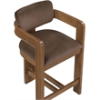 Meridian Furniture Sacha Brown Velvet Upholstered Counter Stool