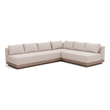 Meridian Furniture Solace Beige Performance Fabric 3pc. Patio Modular Sectional