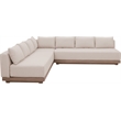Meridian Furniture Solace Beige Performance Fabric 3pc. Patio Modular Sectional
