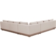 Meridian Furniture Solace Beige Performance Fabric 3pc. Patio Modular Sectional