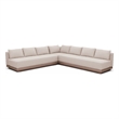Meridian Furniture Solace Beige Performance Fabric 3pc. Patio Modular Sectional