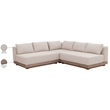 Meridian Furniture Solace Beige Performance Fabric 3pc. Patio Modular Sectional