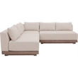 Meridian Furniture Solace Beige Performance Fabric 3pc. Patio Modular Sectional