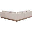 Meridian Furniture Solace Beige Performance Fabric 3pc. Patio Modular Sectional