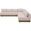 Meridian Furniture Solace Beige Performance Fabric 4pc. Patio Modular Sectional
