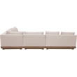 Meridian Furniture Solace Beige Performance Fabric 4pc. Patio Modular Sectional
