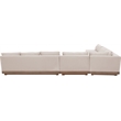 Meridian Furniture Solace Beige Performance Fabric 5pc. Patio Modular Sectional