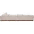 Meridian Furniture Solace Beige Performance Fabric 5pc. Patio Modular Sectional