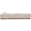 Meridian Furniture Solace Beige Performance Fabric 5pc. Patio Modular Sectional