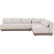 Meridian Furniture Solace Cream Performance Fabric 3pc. Patio Modular Sectional