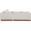 Meridian Furniture Solace Cream Performance Fabric 3pc. Patio Modular Sectional