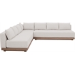 Meridian Furniture Solace Cream Performance Fabric 3pc. Patio Modular Sectional