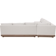 Meridian Furniture Solace Cream Performance Fabric 4pc. Patio Modular Sectional