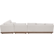 Meridian Furniture Solace Cream Performance Fabric 5pc. Patio Modular Sectional