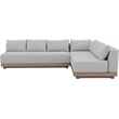 Meridian Furniture Solace Grey Performance Fabric 3pc. Patio Modular Sectional