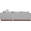 Meridian Furniture Solace Grey Performance Fabric 3pc. Patio Modular Sectional