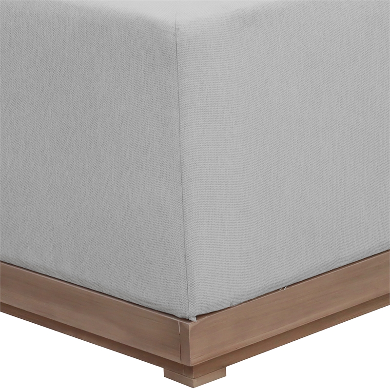 Meridian Furniture Solace Grey Performance Fabric 3pc. Patio Modular Sectional