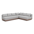 Meridian Furniture Solace Grey Performance Fabric 3pc. Patio Modular Sectional
