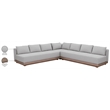 Meridian Furniture Solace Grey Performance Fabric 3pc. Patio Modular Sectional