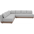 Meridian Furniture Solace Grey Performance Fabric 3pc. Patio Modular Sectional