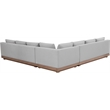 Meridian Furniture Solace Grey Performance Fabric 3pc. Patio Modular Sectional