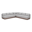 Meridian Furniture Solace Grey Performance Fabric 3pc. Patio Modular Sectional