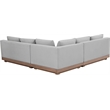 Meridian Furniture Solace Grey Performance Fabric 3pc. Patio Modular Sectional