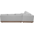 Meridian Furniture Solace Grey Performance Fabric 4pc. Patio Modular Sectional