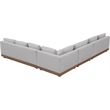 Meridian Furniture Solace Grey Performance Fabric 4pc. Patio Modular Sectional