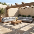 Meridian Furniture Solace Grey Performance Fabric 5pc. Patio Modular Sectional