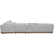 Meridian Furniture Solace Grey Performance Fabric 5pc. Patio Modular Sectional