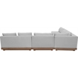 Meridian Furniture Solace Grey Performance Fabric 5pc. Patio Modular Sectional