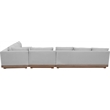 Meridian Furniture Solace Grey Performance Fabric 5pc. Patio Modular Sectional