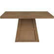 Meridian Furniture Fenwick Brown Cane Solid Wood with Oak Veneer Dining Table
