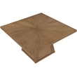 Meridian Furniture Fenwick Brown Cane Solid Wood with Oak Veneer Dining Table
